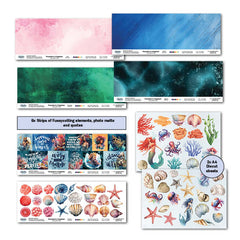 Colección de álbumes de recortes Poseidon's Kingdom de 12x12 de 3Quarter Designs-6