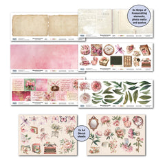 3Quarter Designs Blossoming Peonies 12x12 Design Paper & Diecuts Set-6