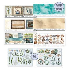 Colección de álbumes de recortes Maritime Tides de 12x12 de 3Quarter Designs-6