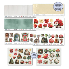 3Quarter Designs Xmas Magic 12x12 Design Paper & Diecuts Set-6