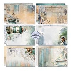 Paquete de tarjetas de 6x4 Maritime Tides de 3Quarter Designs-3