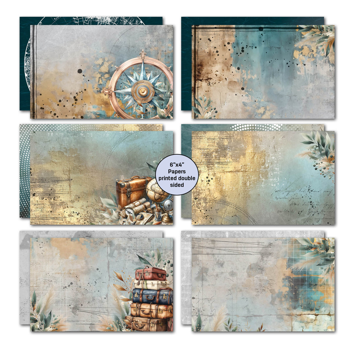 3Quarter Designs Adventures Return 6x4 Card Pack-3