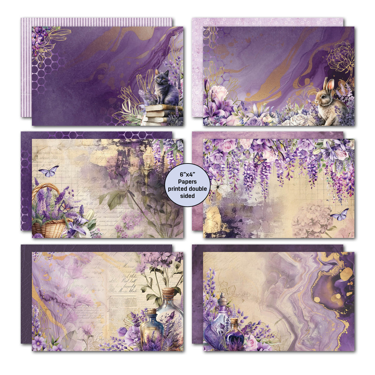 3Quarter Designs Lilac Euphoria 6x4 Card Pack-3