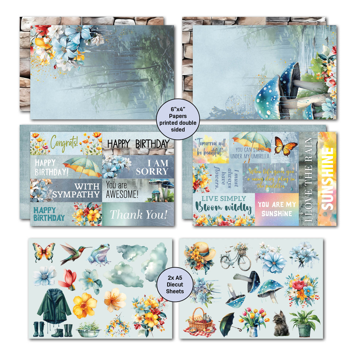 3Quarter Designs Tomorrow's Rainbow 6x4 Card Pack-5
