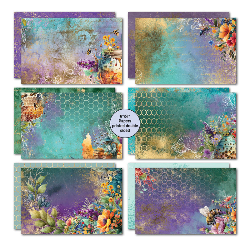 3Quarter Designs Bee Happy 6x4 Card Pack-3