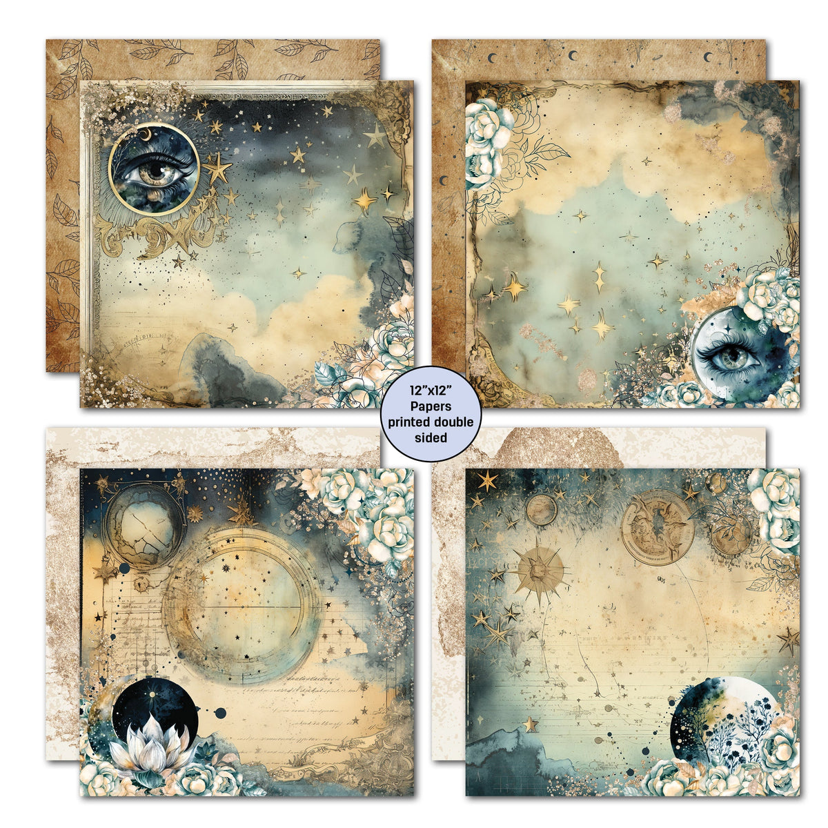 3Quarter Designs Celestial Skies 12x12 Scrapbook Collection-4