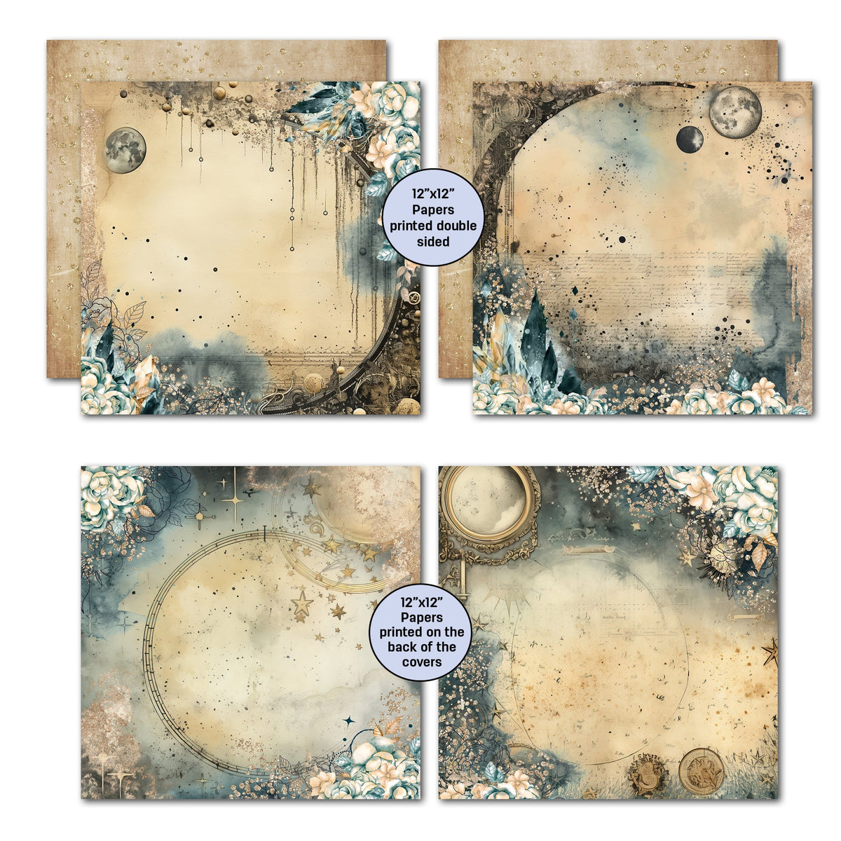 3Quarter Designs Celestial Skies 12x12 Scrapbook Collection-5