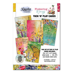 3Quarter Designs Fluttering Wings - Cartes à glisser et jouer-1