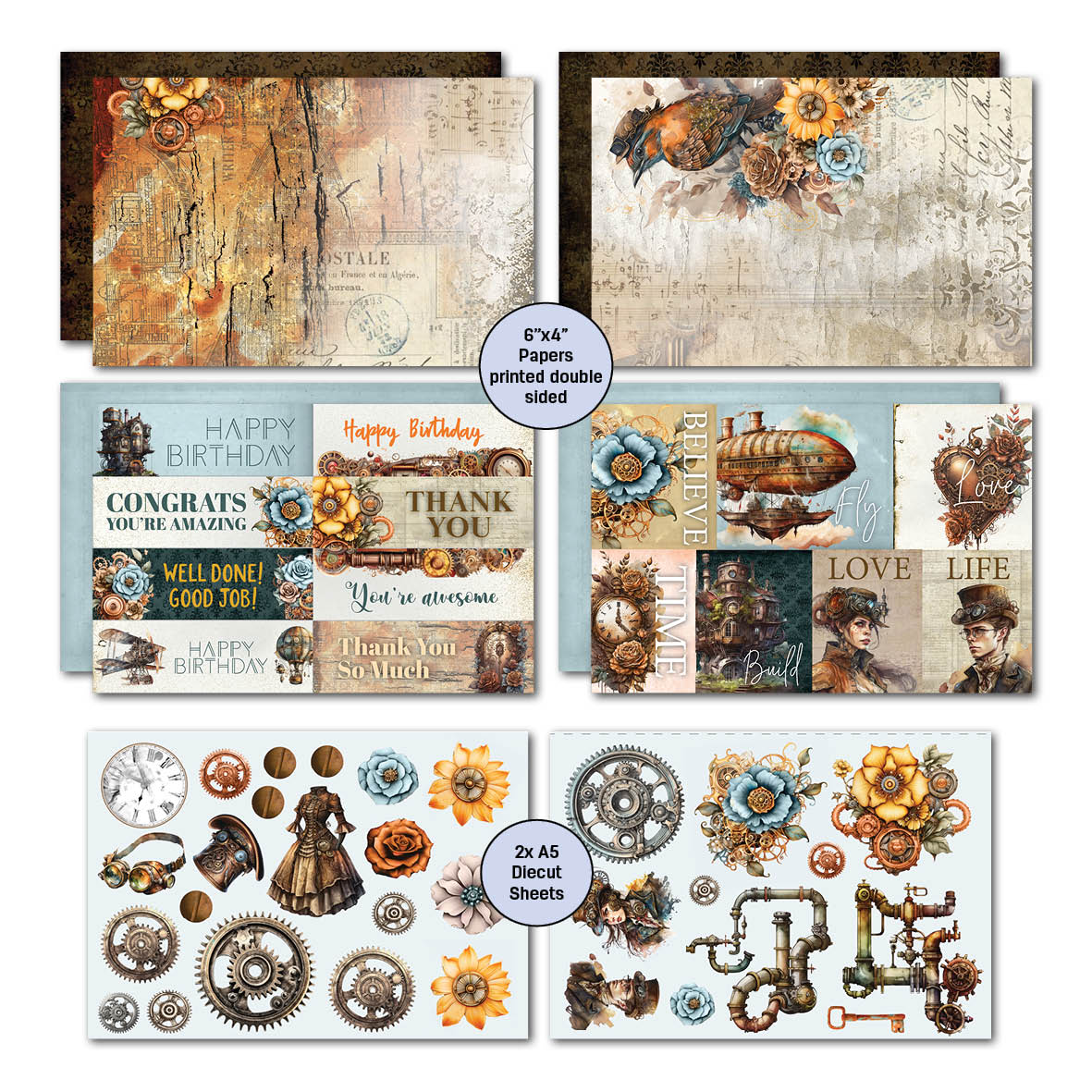 3Quarter Designs Invention Age 6x4 Card Pack-5