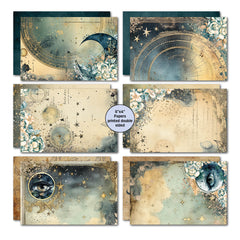 Paquete de tarjetas 6x4 Celestial Skies de 3Quarter Designs-3