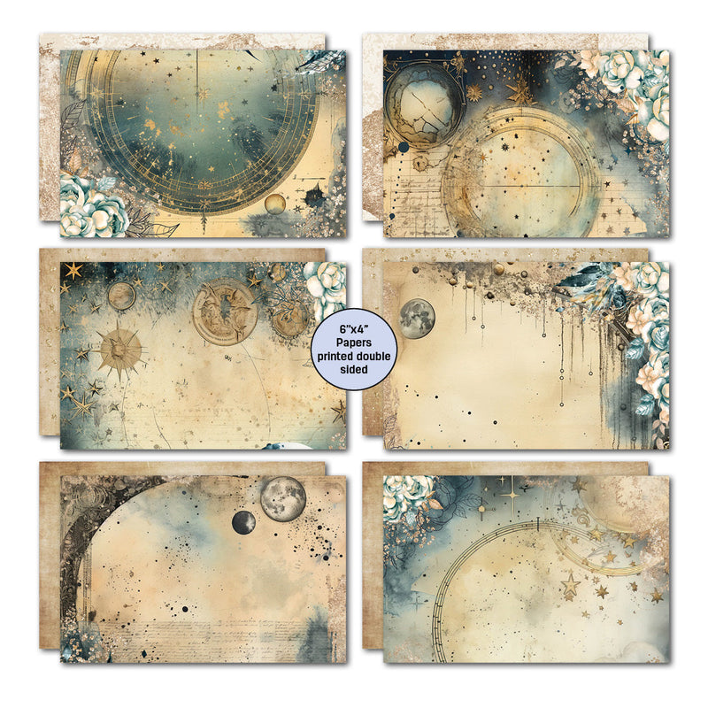 Paquete de tarjetas 6x4 Celestial Skies de 3Quarter Designs-4