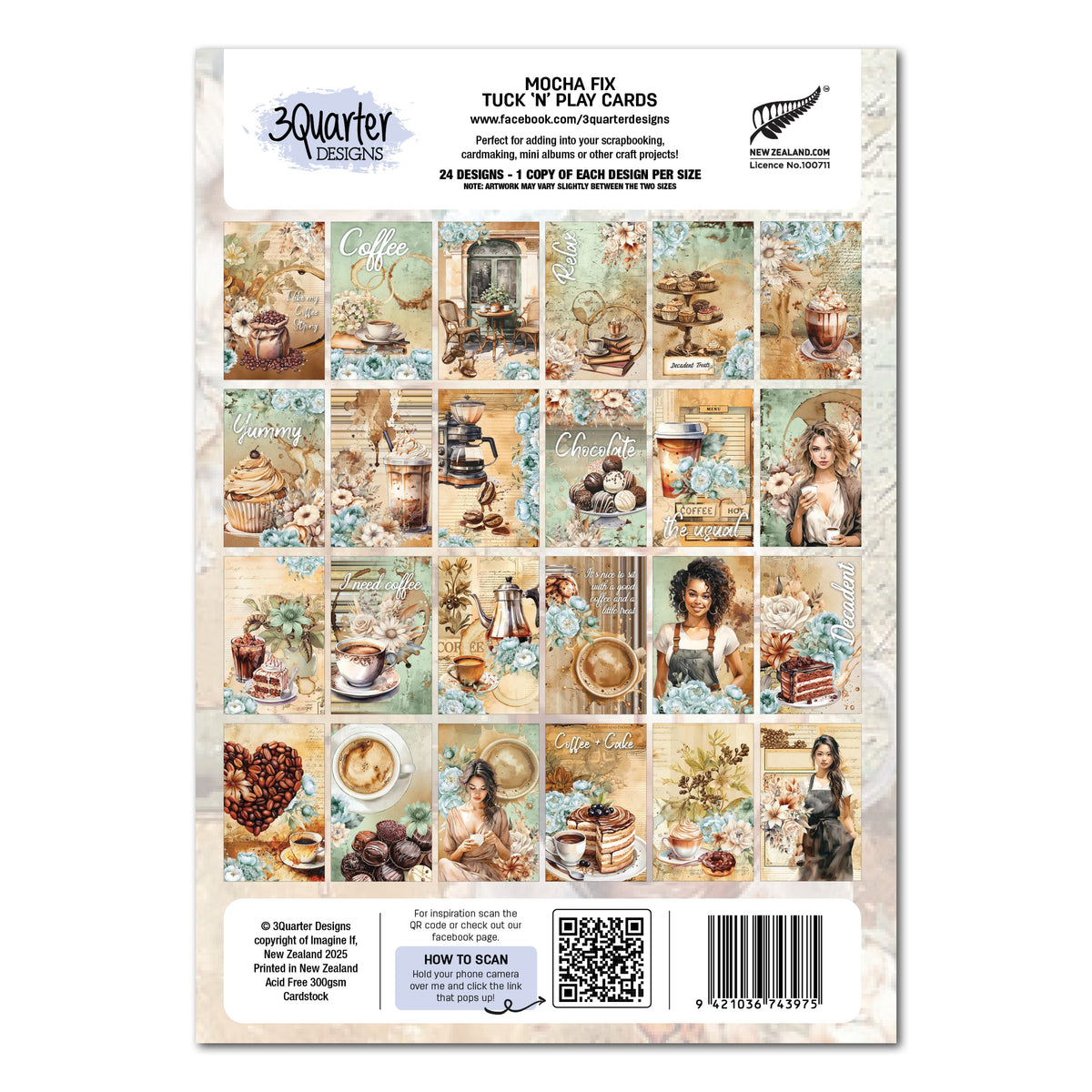 3Quarter Designs Mocha Fix - Tuck N Play Cards-2
