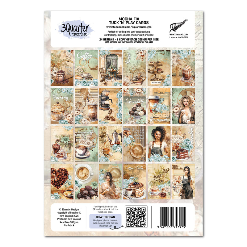 3Quarter Designs Mocha Fix - Tuck N Play Cards-2