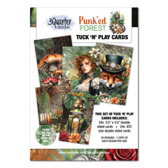 3Quarter Designs Punk'ed Forest - Tarjetas Tuck N Play-1