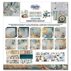 3Quarter Designs Adventures Return 12x12 Design Paper & Diecuts Set-1