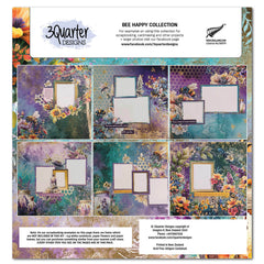 3Quarter Designs Bee Happy 12x12 Scrapbook Collection-2
