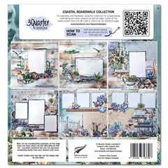 3Quarter Designs Coastal Boardwalk 12x12 Design Paper & Diecuts Set-2