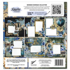 Set de papier et de découpes Grunged Baroque 12x12 3Quarter Designs-2