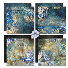 Set de papier et de découpes Grunged Baroque 12x12 3Quarter Designs-4