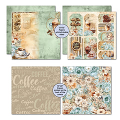 3Quarter Designs Mocha Fix 12x12 Design Paper & Diecuts Set-5