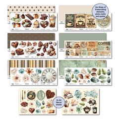 3Quarter Designs Mocha Fix 12x12 Design Paper & Diecuts Set-6