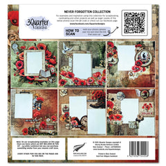 3Quarter Designs Collection Never Forgotten – Papier Design 30x30 cm et Die-cuts-2