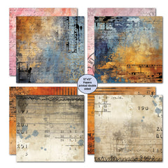3Quarter Designs Oh Texture 12x12 Design Paper & Diecuts Set-3