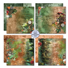 3Quarter Designs Punk'ed Forest 12x12 Design Paper & Diecuts Set-4