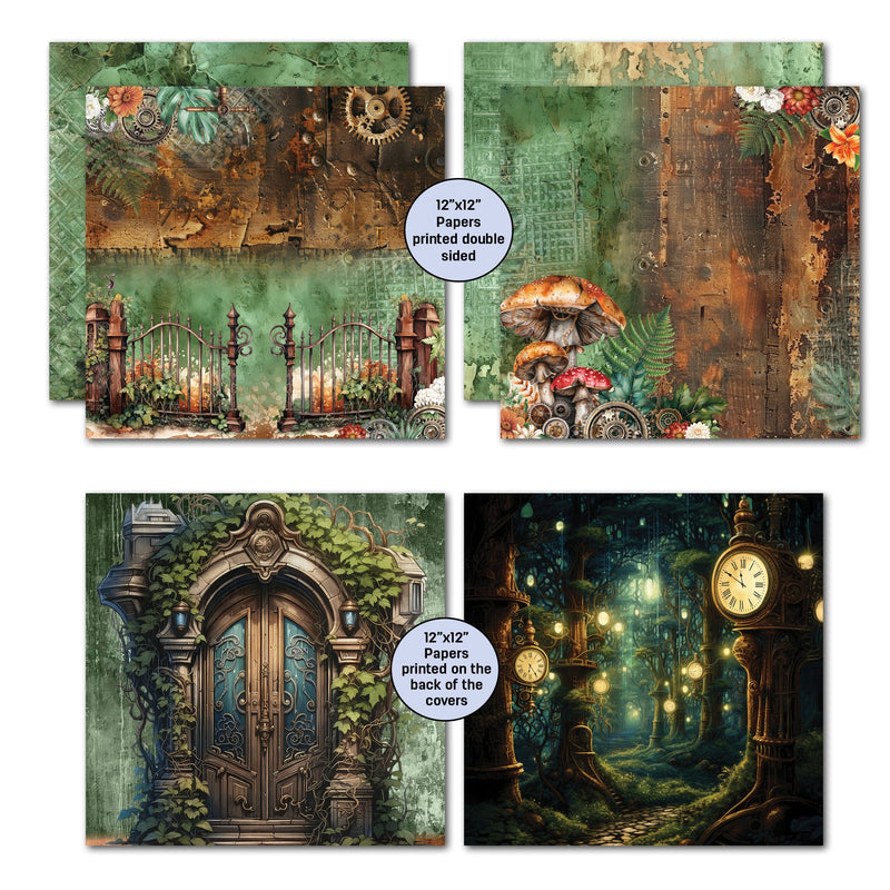 3Quarter Designs Punk'ed Forest 12x12 Design Paper & Diecuts Set-5