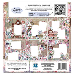 3Quarter Designs Positivi-Tea 12x12 Design Paper & Diecuts Set-2
