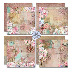 3Quarter Designs Positivi-Tea 12x12 Design Paper & Diecuts Set-3
