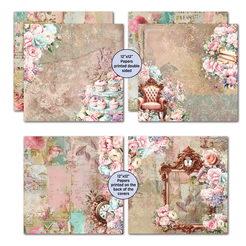 3Quarter Designs Positivi-Tea 12x12 Design Paper & Diecuts Set-5