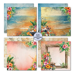 3Quarter Designs Tropic Excursion 12x12 Design Paper & Diecuts Set-4