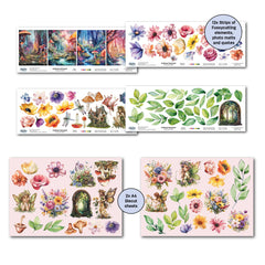 3Quarter Designs Visiting Fairyland 12x12 Design Paper & Diecuts Set-7