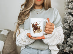 Western Christmas | 15oz Ceramic Coffee Mug-1