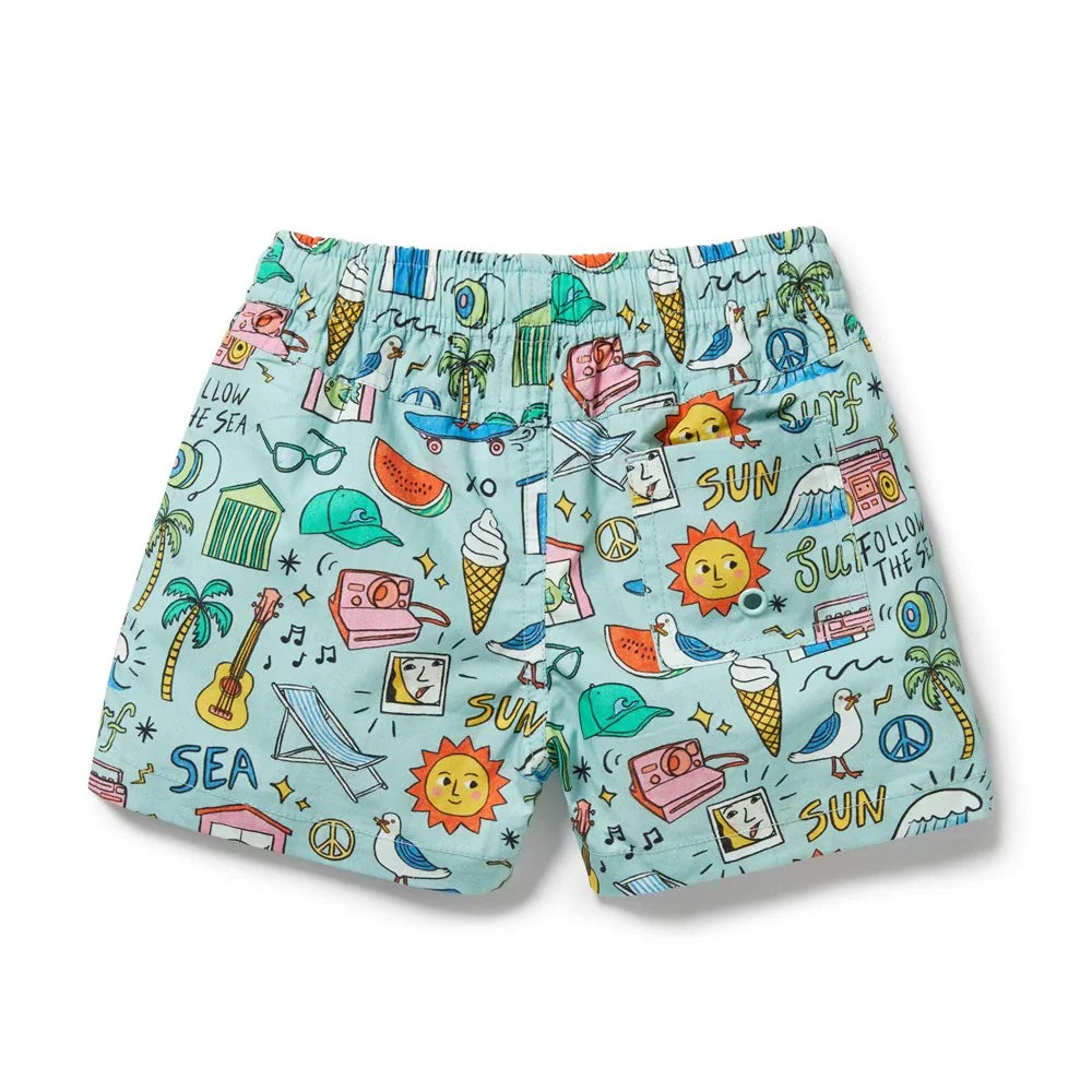 Sun Surf & Sea Swim Board Short | Wilson + Frenchy-3