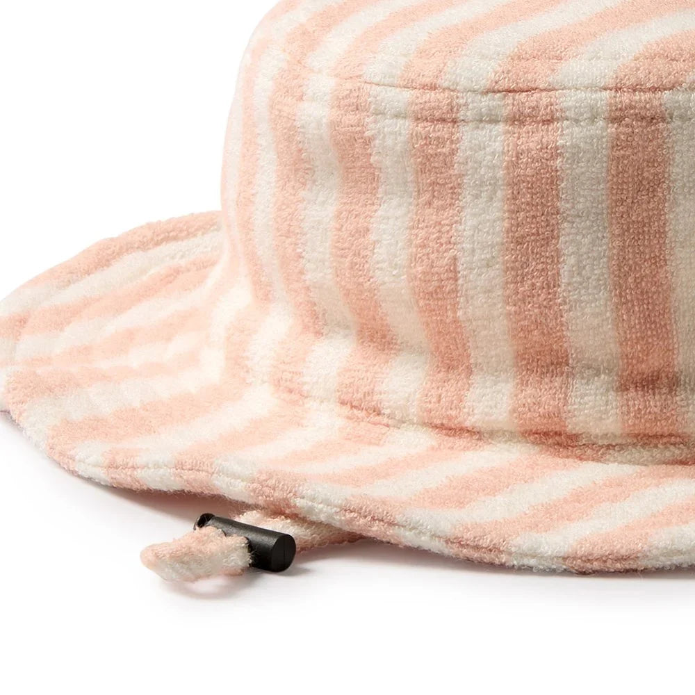Strawberry Wave Organic Terry Sun Hat | Wilson + Frenchy-3