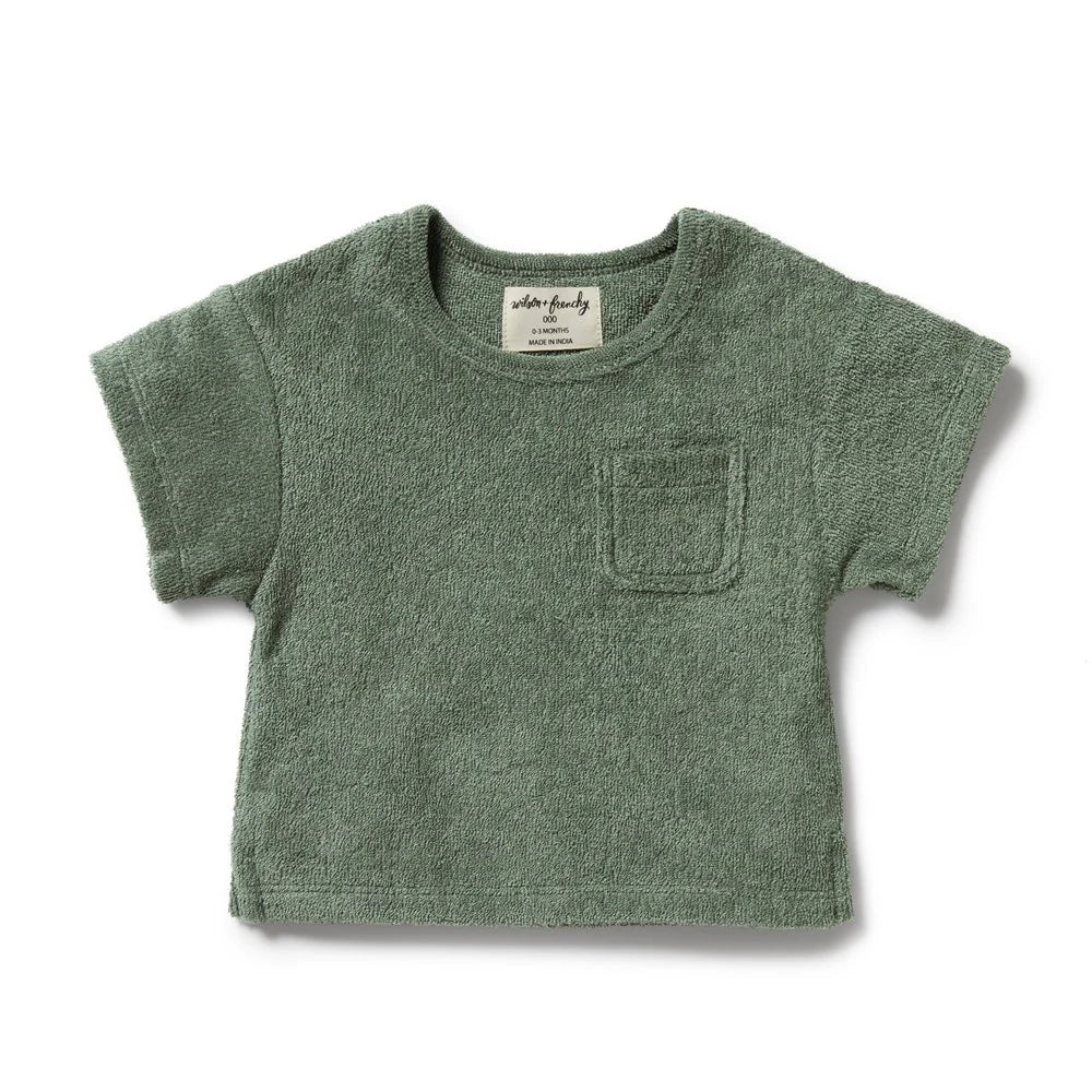 Moss Organic Terry Tee | Wilson + Frenchy-1