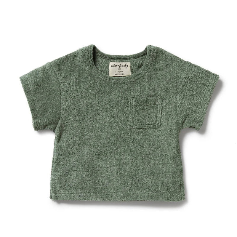 Moss Organic Terry Tee | Wilson + Frenchy-1