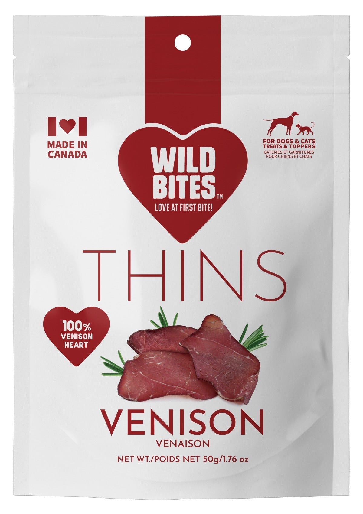 Venison Heart Thins Dog & Cat Treats-1