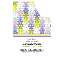 Kaskad Folio Spring Collection A4 225gsm Coloured Core Cardstock 40 sheets-1