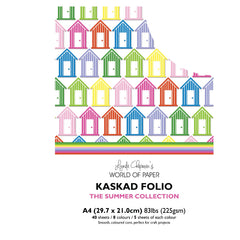 Kaskad Folio Summer Collection A4 225gsm Coloured Core Cardstock 40 sheets-1