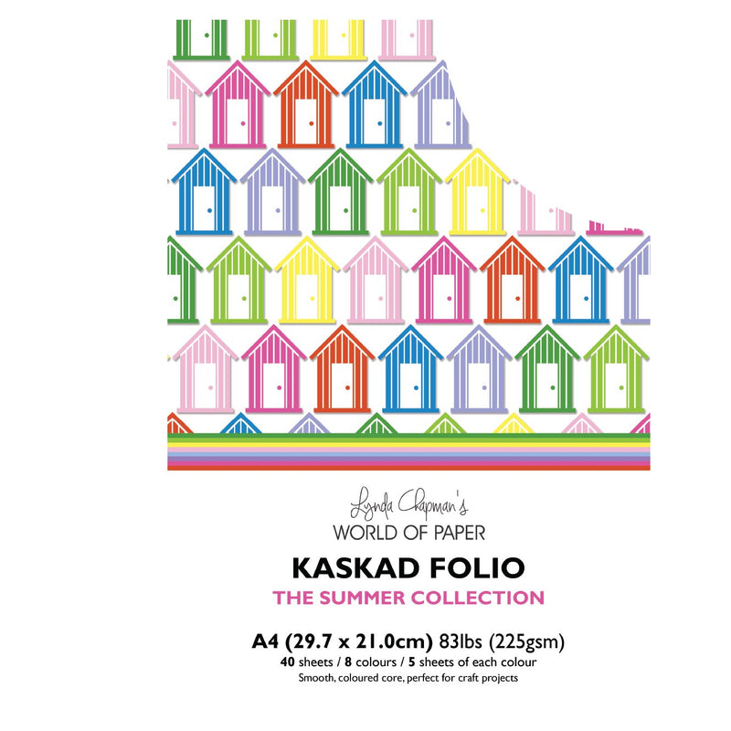 Kaskad Folio Summer Collection A4 225gsm Coloured Core Cardstock 40 sheets-1
