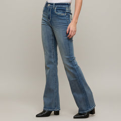 Westfield Eagle Women’s Embroidered Bootcut Jeans. High Waisted Eagle Bling Denim-5