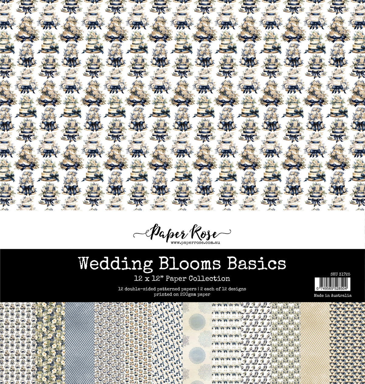 Wedding Blooms Basics 12x12 Paper Collection 31725-1