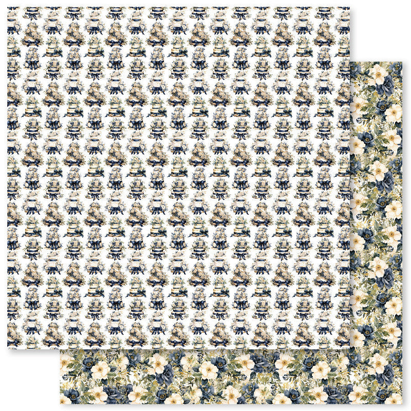 Colección de papeles Wedding Blooms Basics 6x6, 31746-2