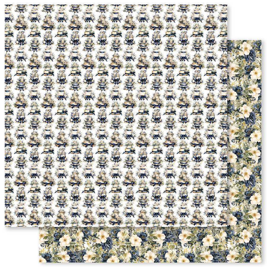 Colección de papeles Wedding Blooms Basics 6x6, 31746-2