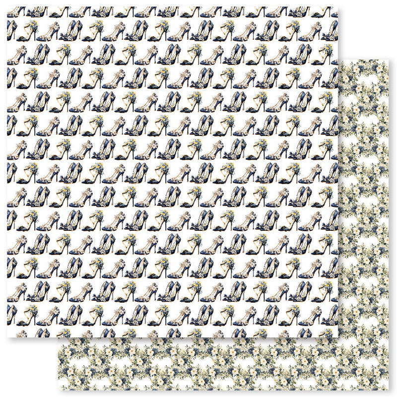 Wedding Blooms Basics E 12x12 Paper (12pc Bulk Pack) 31740-1