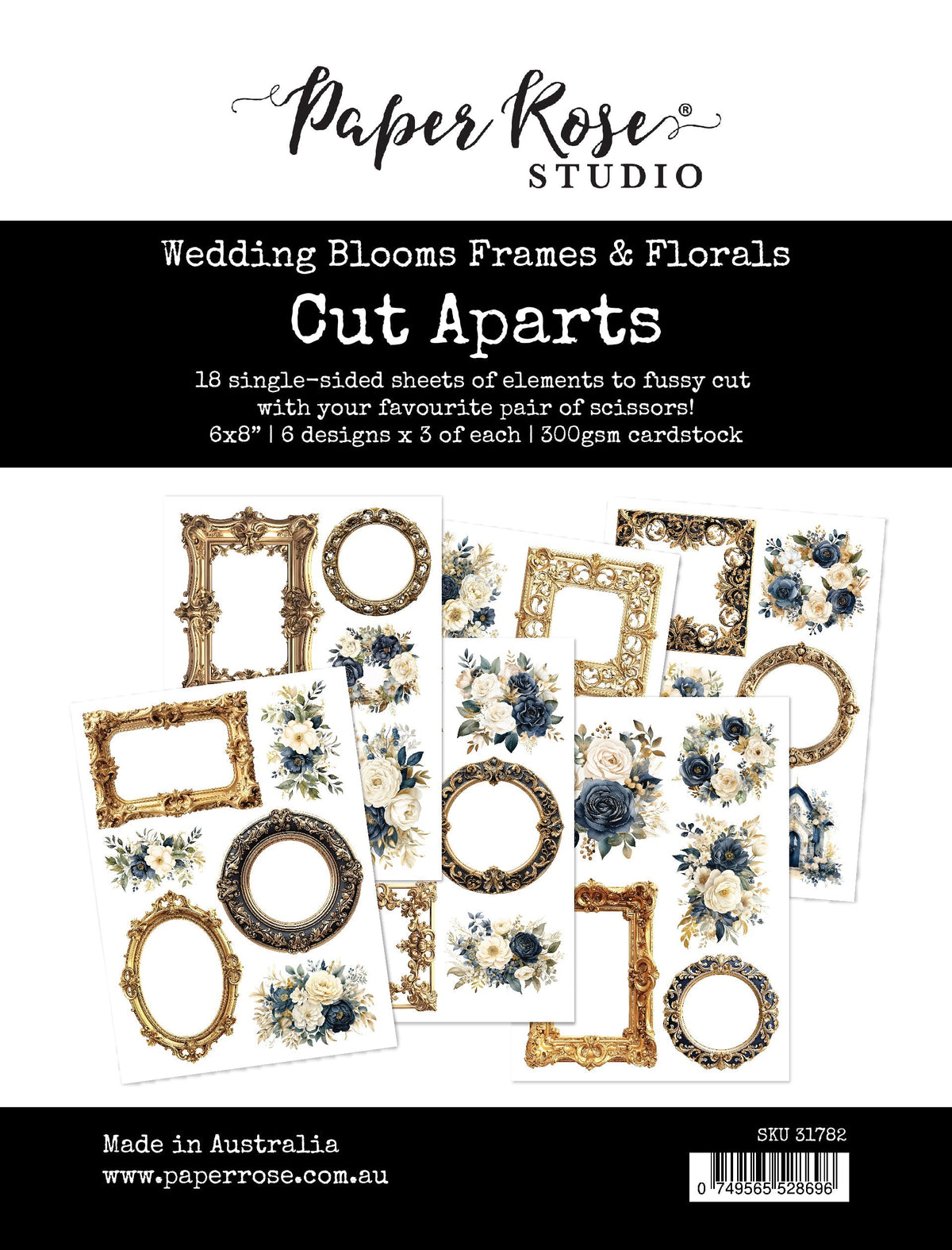 Wedding Blooms Frames & Florals Cut Aparts 31782-1
