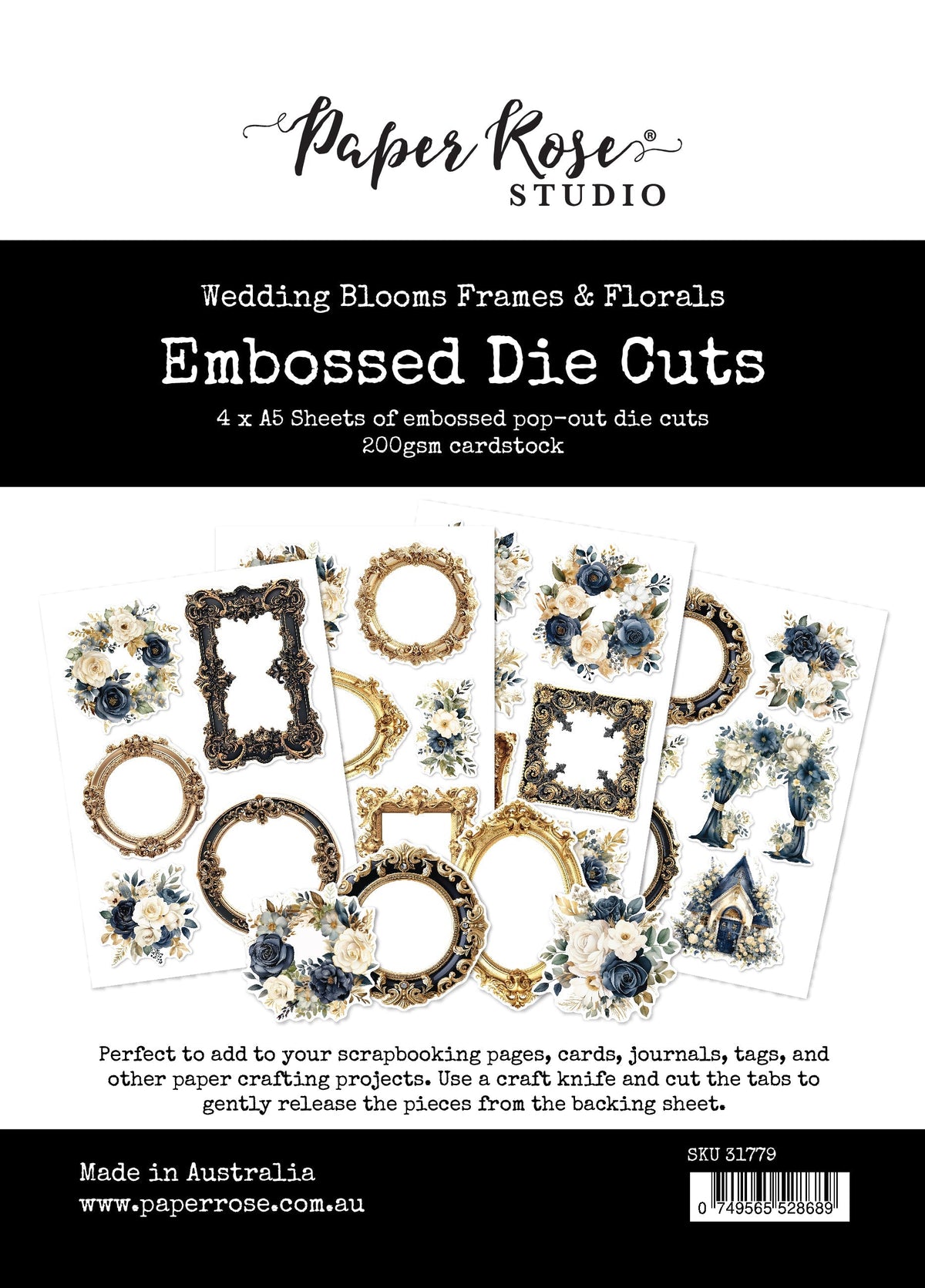 Wedding Blooms Frames & Florals Embossed Die Cuts 31779-1